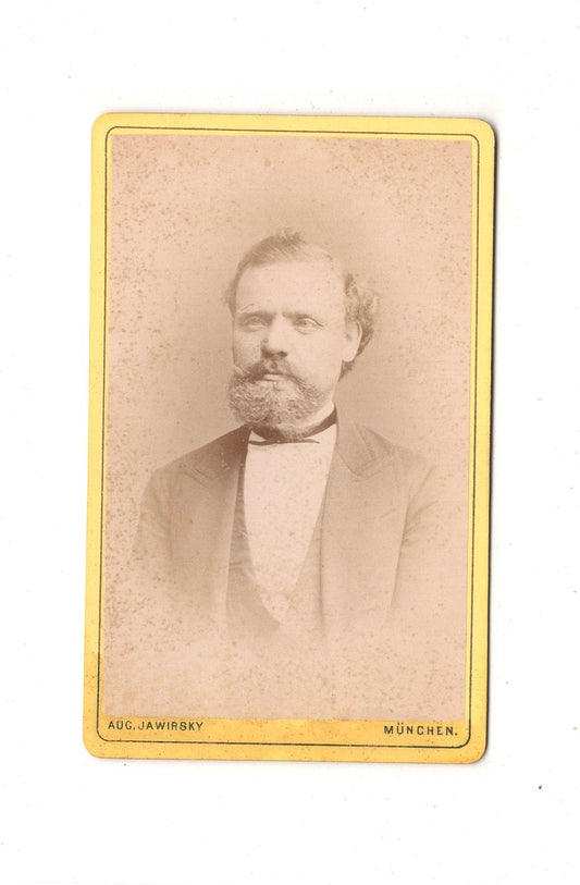 Fotografie Herrenportrait - München 1870er / CDV C1-18
