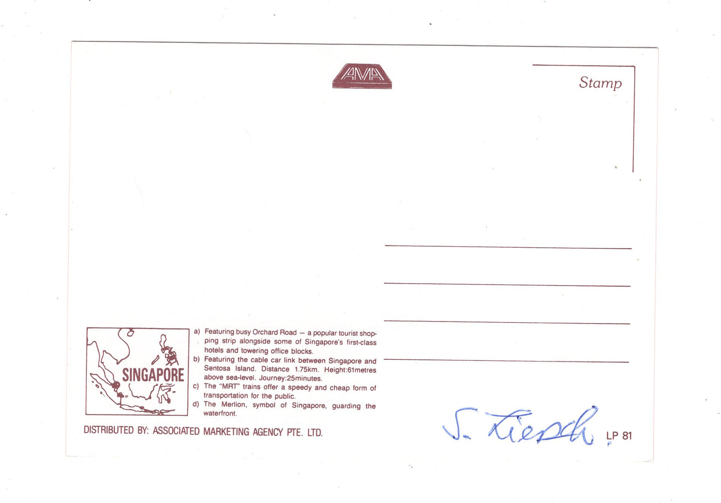 Ansichtskarte Singapore / Singapur