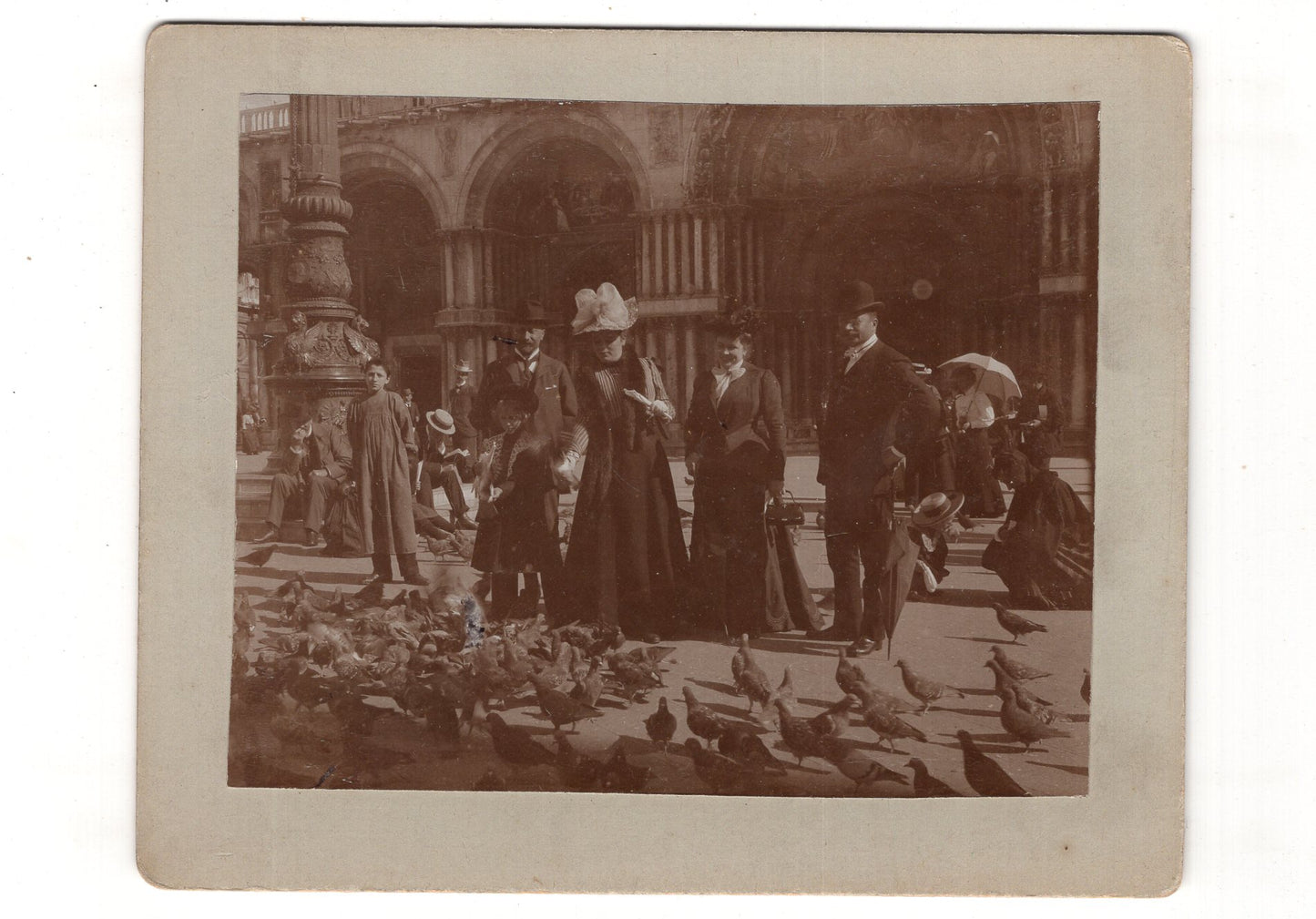 Fotografie Schönes Familienbild in Venedig ? 1900er