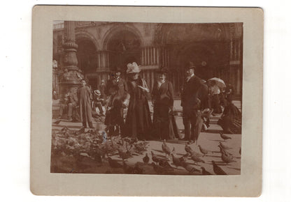 Fotografie Schönes Familienbild in Venedig ? 1900er