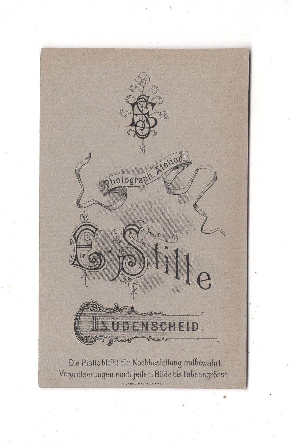 Fotografie Feines Paar - Lüdenscheid 1900er