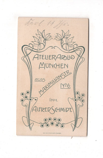 Fotografie Feiner Junge - München um 1900 / CDV N1-03