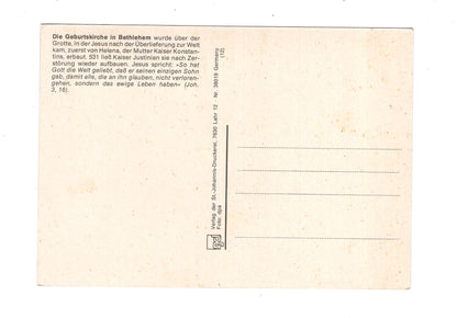 Ansichtskarte Die Geburtskirche / Bethlehem / Israel