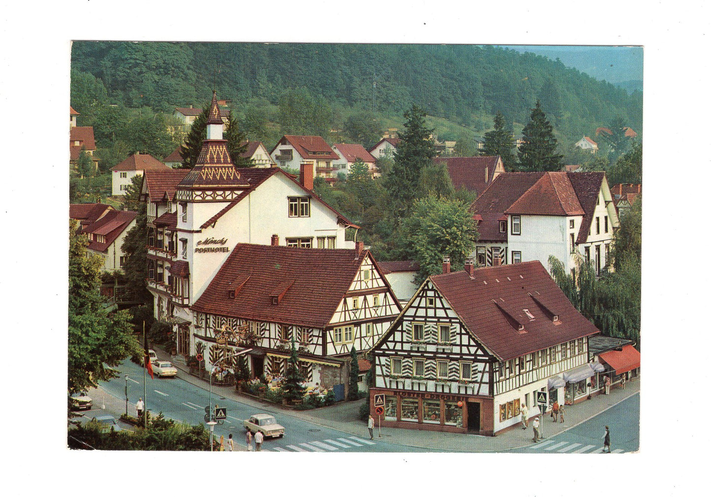 Ansichtskarte Bad Herrenalb / Schwarzwald / Mönchs Posthotel +++