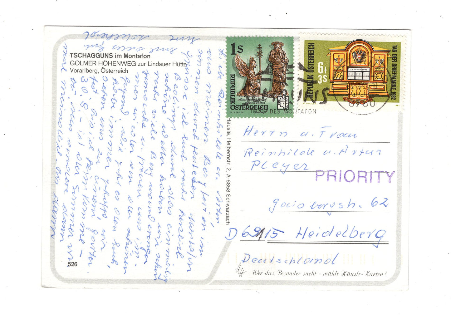 Ansichtskarte Golmer Höhenweg / Montafon / Vorarlberg / Österreich