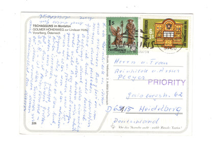 Ansichtskarte Golmer Höhenweg / Montafon / Vorarlberg / Österreich
