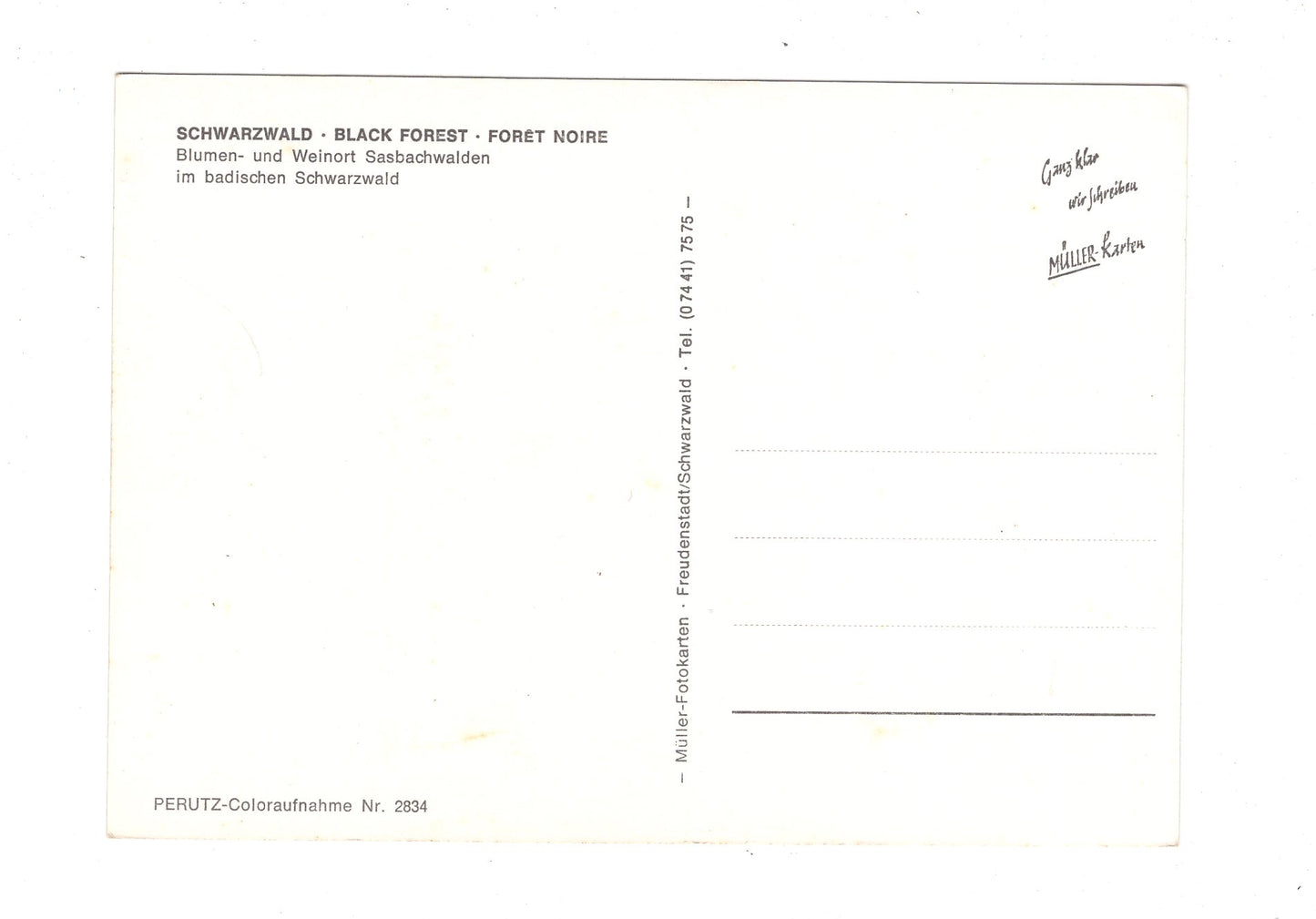 Ansichtskarte Sasbachwalden im badischen Schwarzwald / G1-70