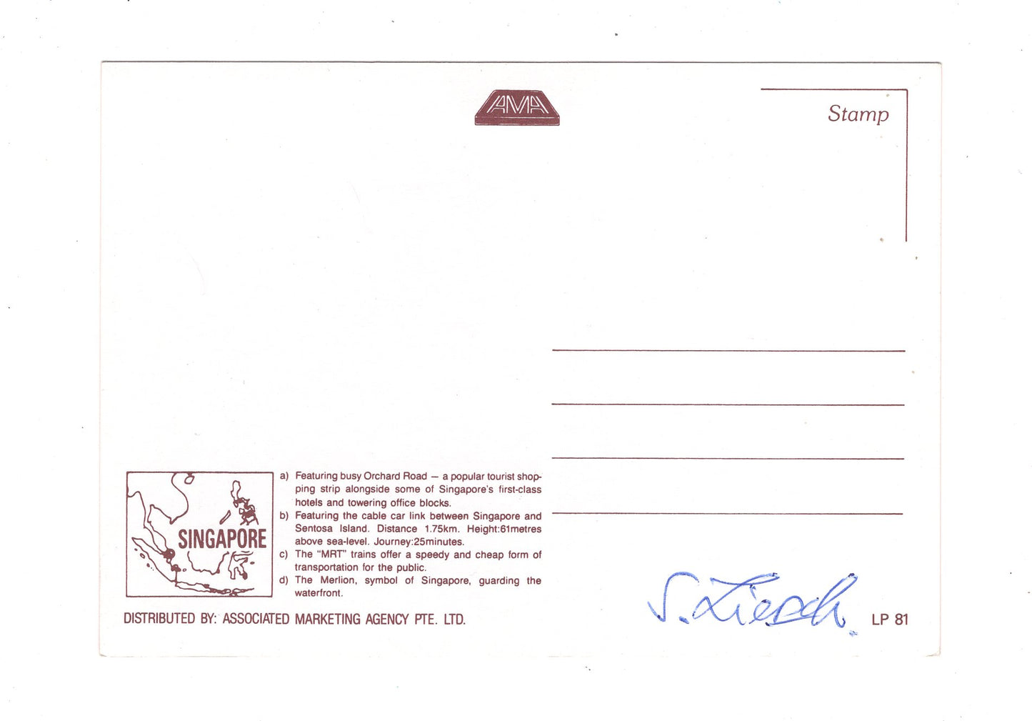 Ansichtskarte Singapore / Singapur