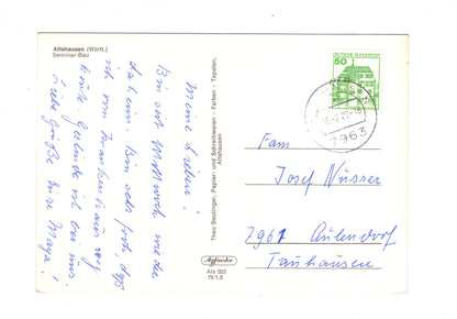 Ansichtskarte Altshausen / Württemberg / Seminar-Bau / H1-67