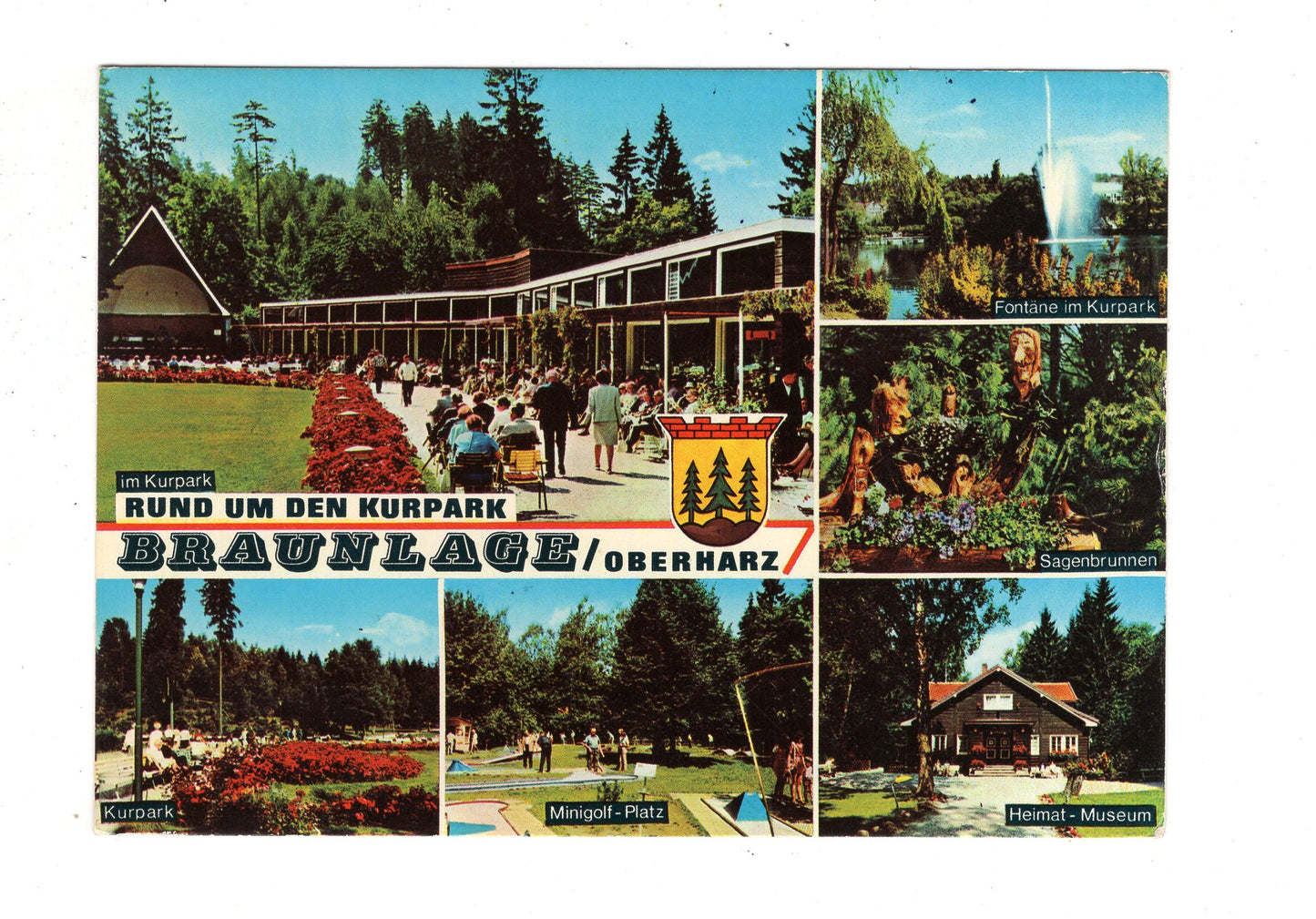 Ansichtskarte Braunlage / Oberharz / Rund um den Kurpark / J1-61