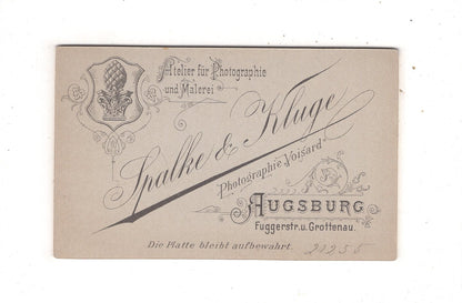 Fotografie Feine Dame mit kleinem Kind und Baby - Augsburg 1890er