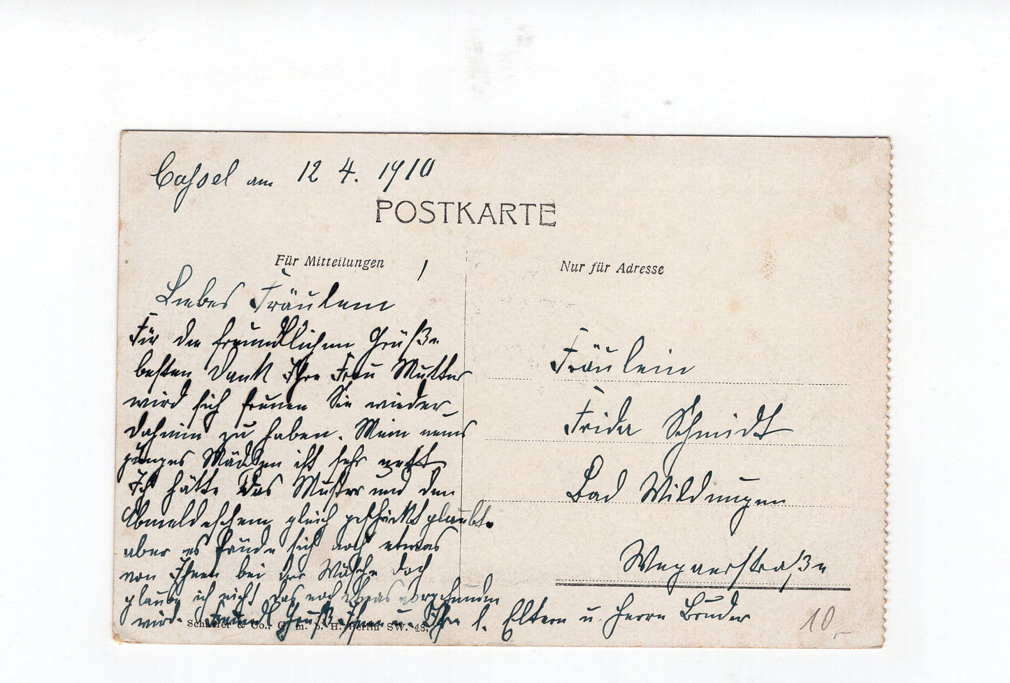 Ansichtskarte Kassel - 1910