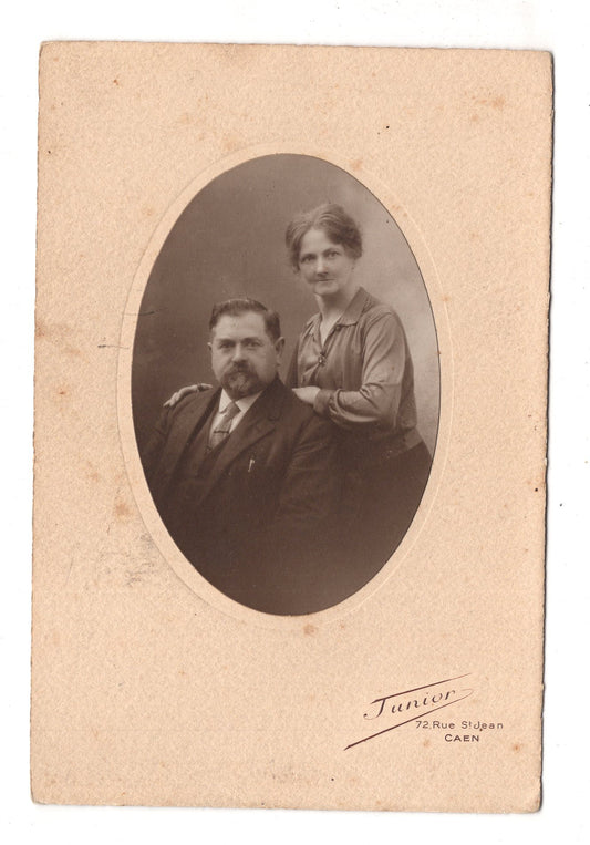 Fotografie Feines Paar - Caen 1920er / CAB X-29