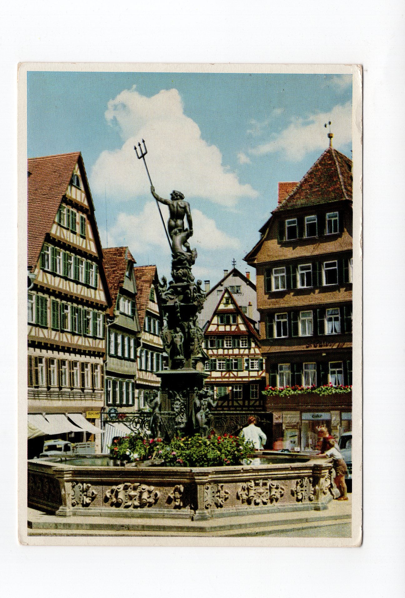 Ansichtskarte Tübingen / Marktbrunnen