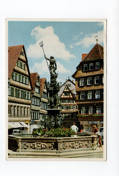 Ansichtskarte Tübingen / Marktbrunnen