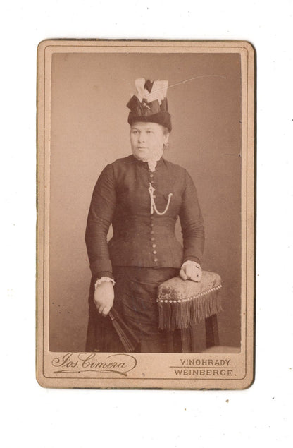 Fotografie Feine Dame - Kral. Vinohrady 1880er