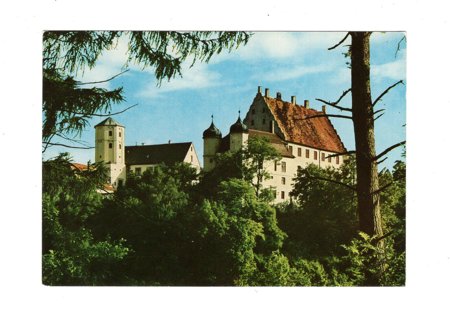 Ansichtskarte Illertissen / Schwaben / Blick auf das Schloss