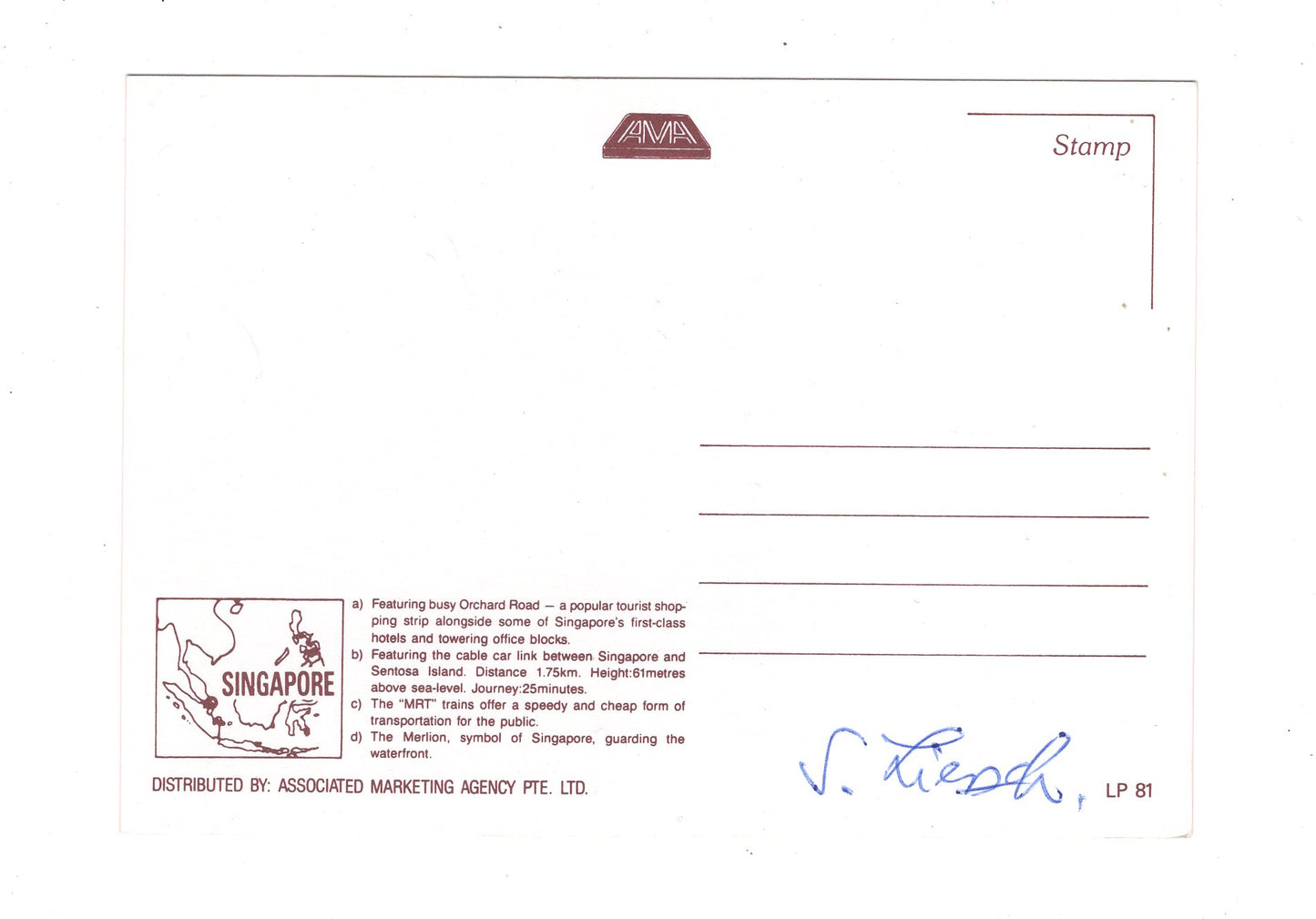 Ansichtskarte Singapore / Singapur