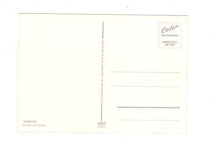 Ansichtskarte Wiesbaden / Kurhaus mit Kurpark / I1-65