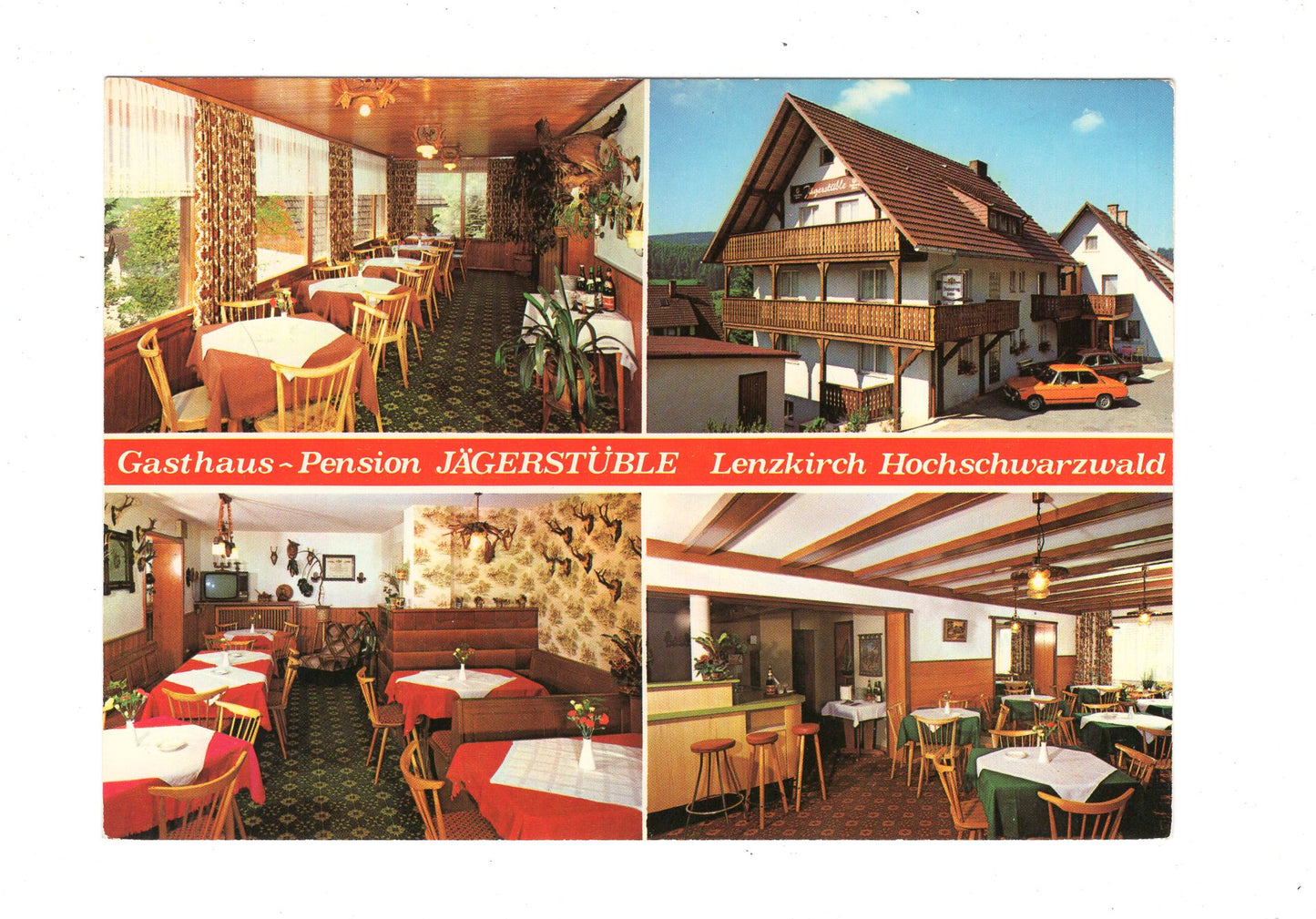 Ansichtskarte Gasthaus Pension Jägerstüble / Lenzkirch / Hochschwarzwald / G1-70