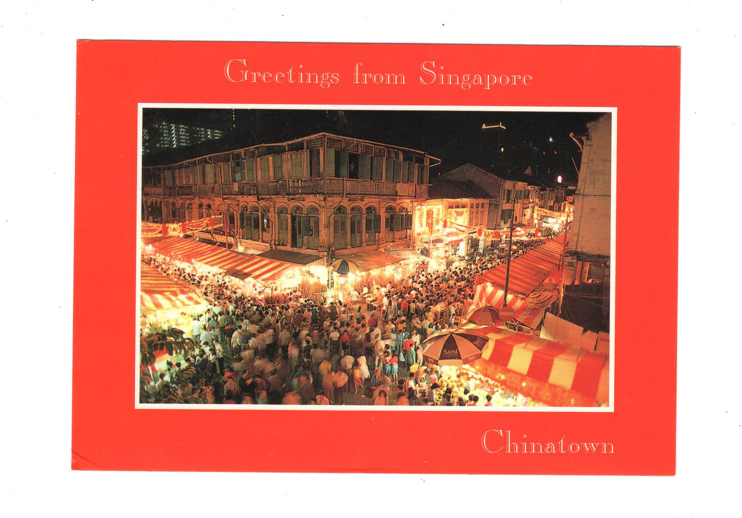 Ansichtskarte Chinatown / Singapore / Singapur