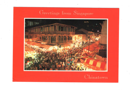 Ansichtskarte Chinatown / Singapore / Singapur