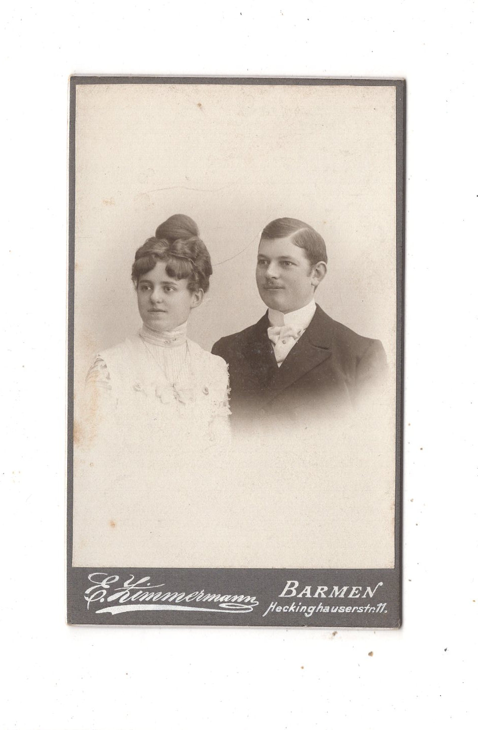 Fotografie Feines Paar - Barmen 1902