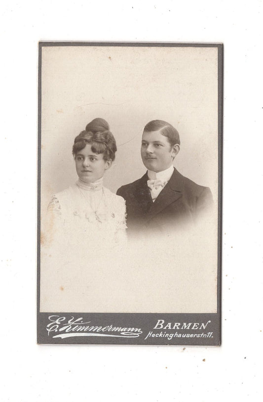 Fotografie Feines Paar - Barmen 1902