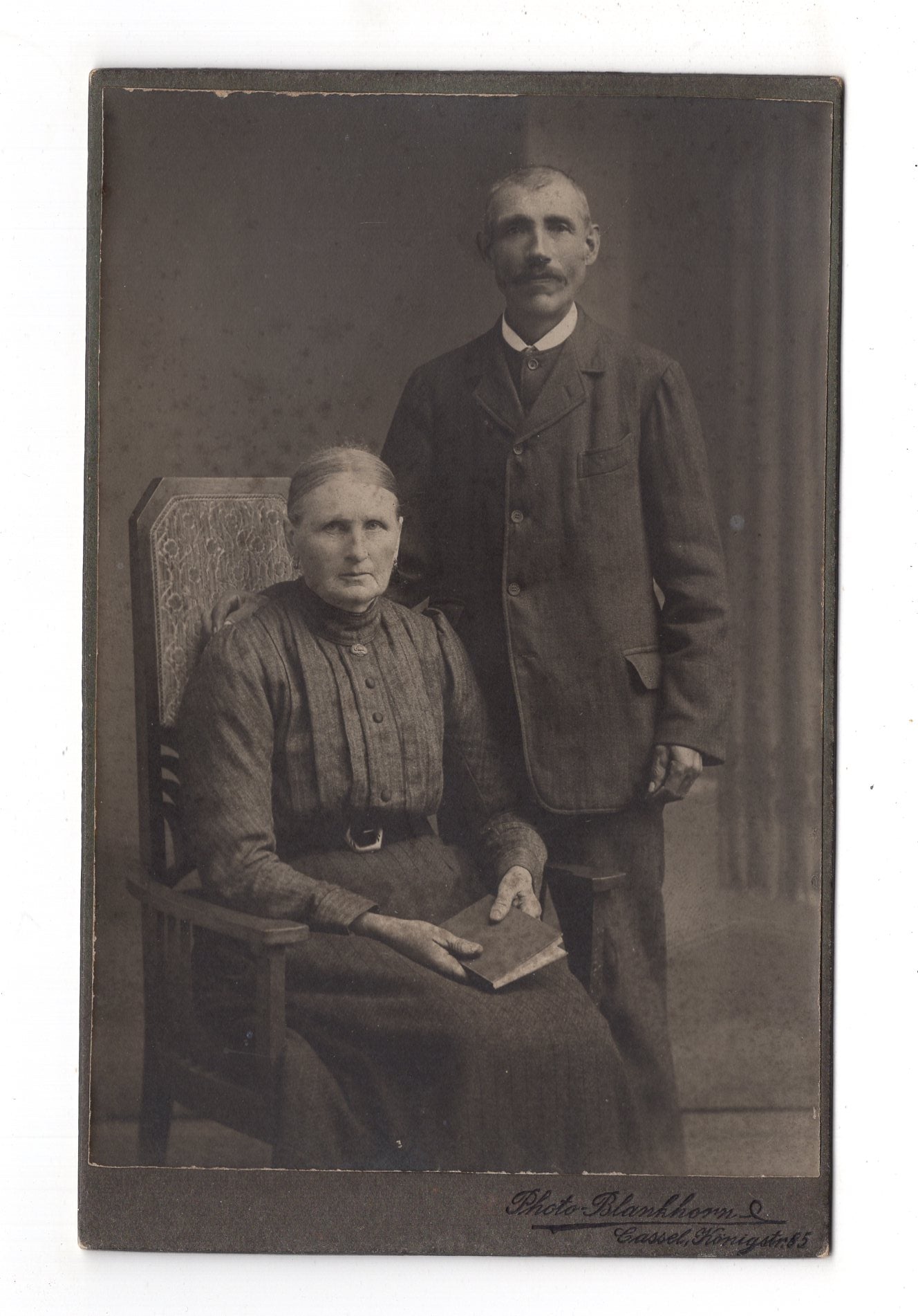 Fotografie Älteres Paar - Kassel um 1910 / CAB X-29