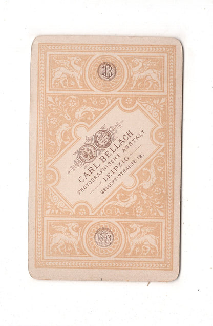 Fotografie Feiner Junge / Schüler - Leipzig 1893 / CDV N1-04