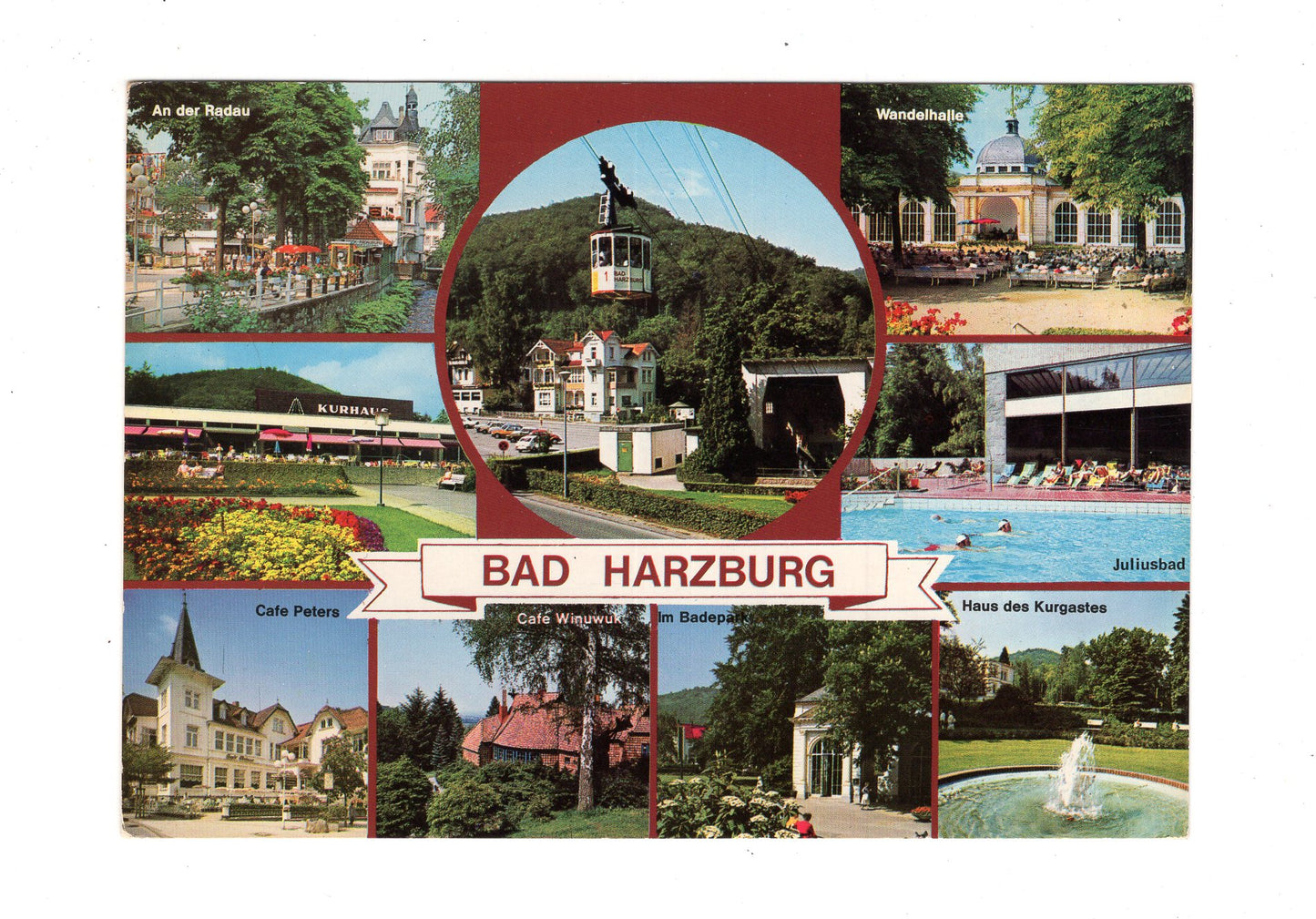 Ansichtskarte Bad Harzburg / Café Peters / Haus des Kurgastes +++