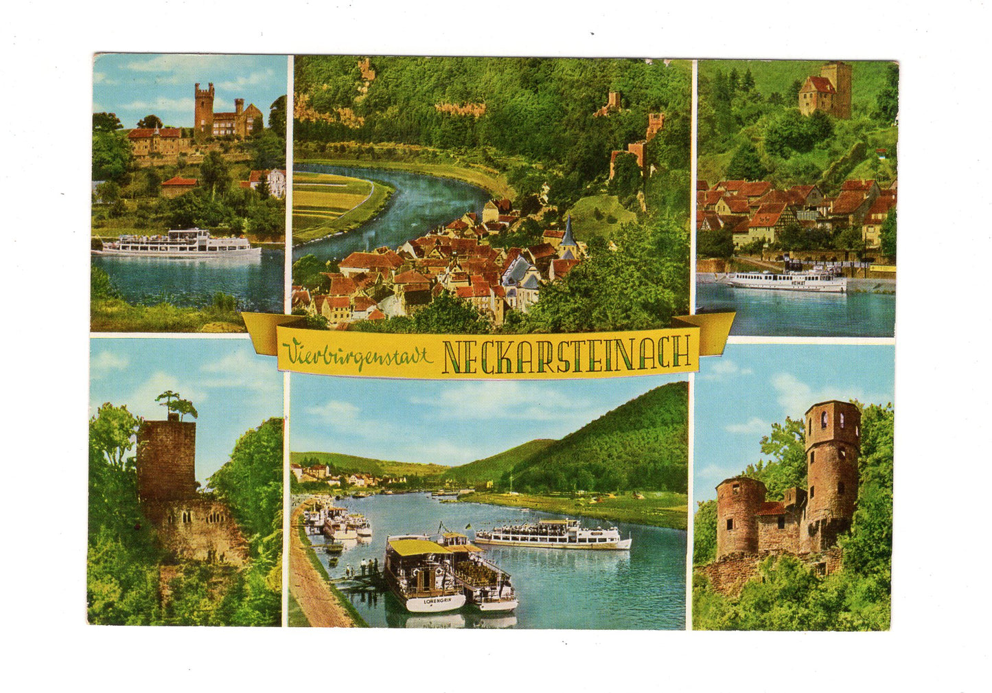 Ansichtskarte Vierburgenstadt Neckarsteinach / H1-67