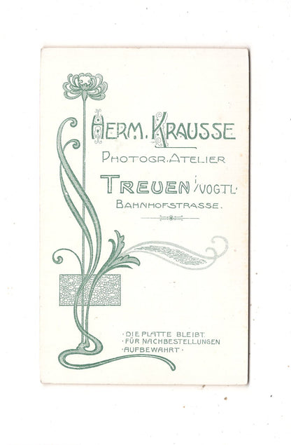 Fotografie Feine Dame - Treuen im Vogtland um 1900