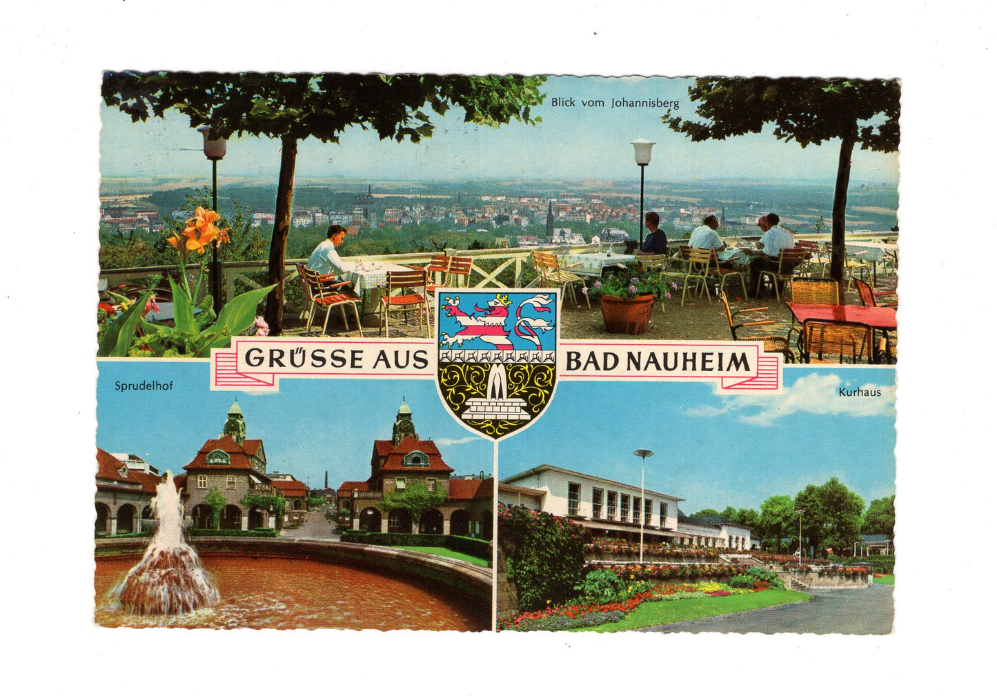 Ansichtskarte Bad Nauheim / Sprudelhof / Kurhaus +++