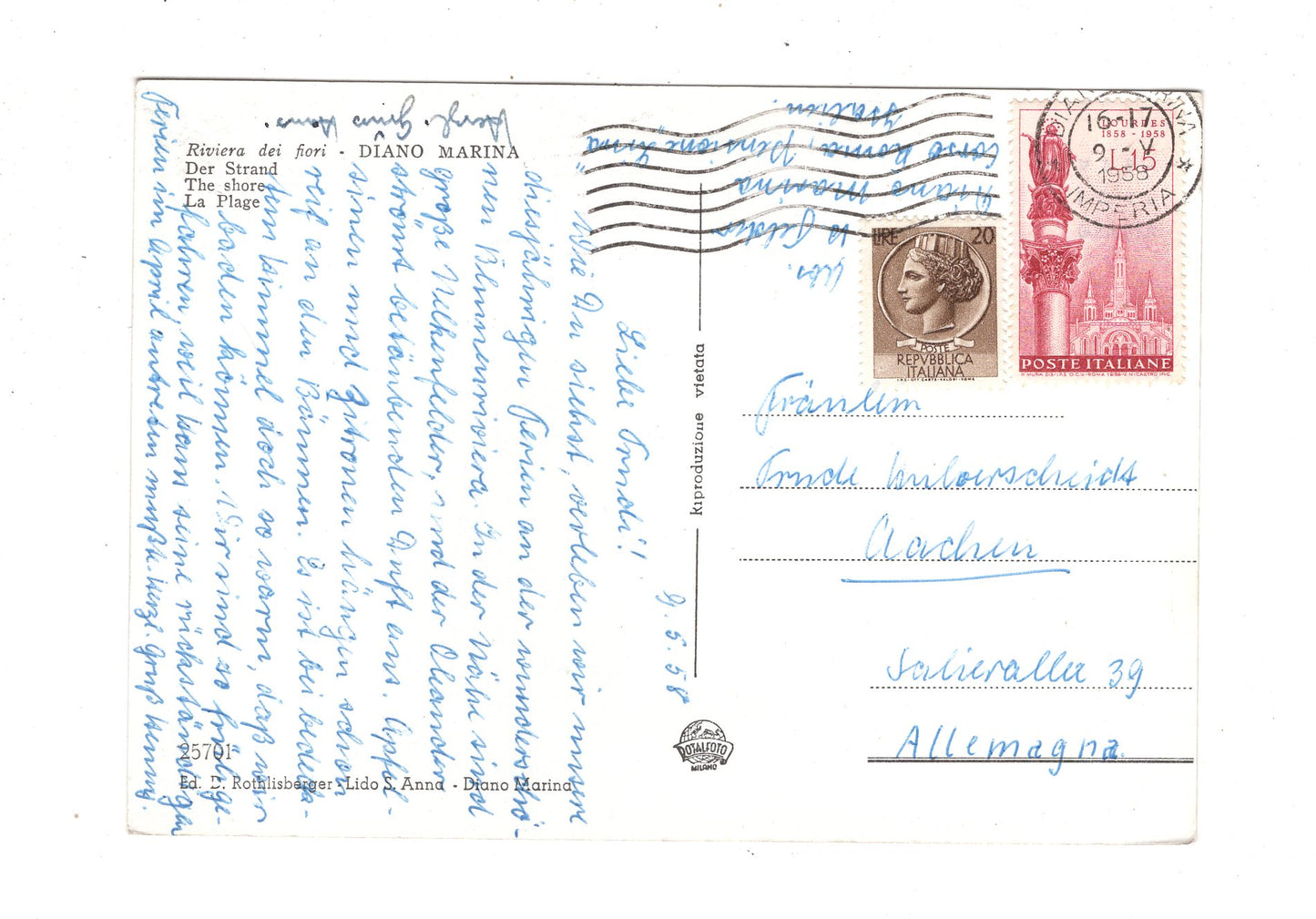 Ansichtskarte Diano Marina/ Italien / N1-60