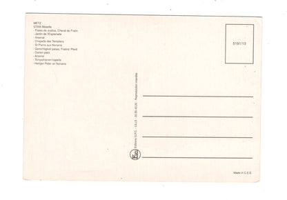 Ansichtskarte Panorama de Metz / Frankreich