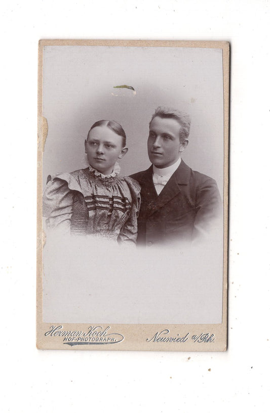 Fotografie Feines Paar - Neuwied am Rhein 1890er