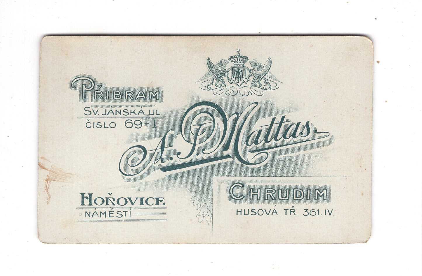 Fotografie Feine Dame - Chrudim um 1900