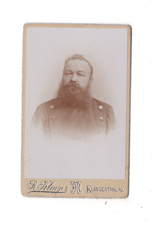 Fotografie Soldat - Klingenthal 1890er / CDV M1-01