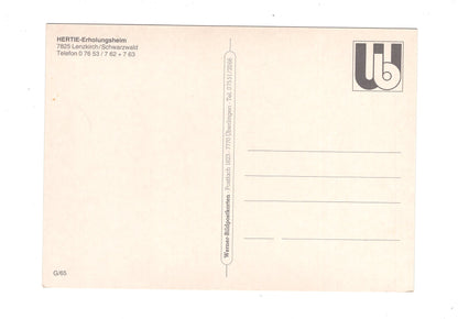Ansichtskarte Hertie-Erholungsheim / Lenzkirch / Hochschwarzwald / G1-70