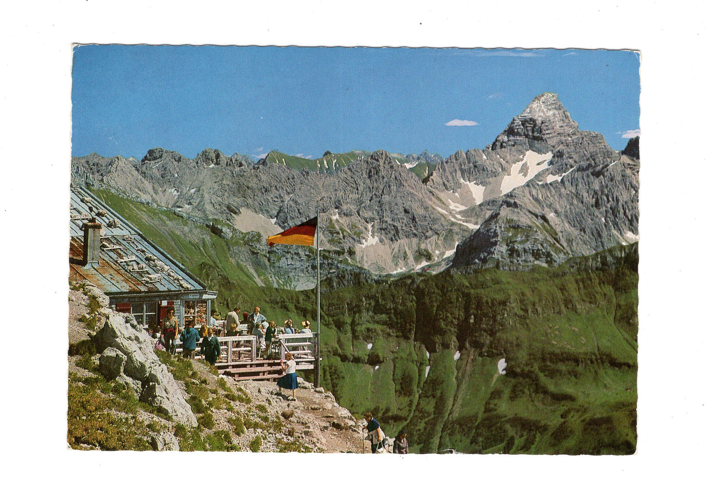 Ansichtskarte Nebelhorn-Gipfelhütte