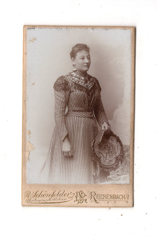 Fotografie Feine Dame - Reichenbach im Vogtland 1890er