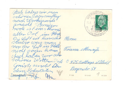 Ansichtskarte Wernigerode / Harz / Schloss / K1-54