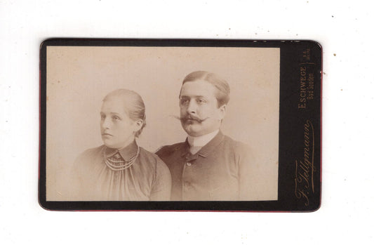 Fotografie Feines Paar - Eschwege / Bad Sooden 1880er