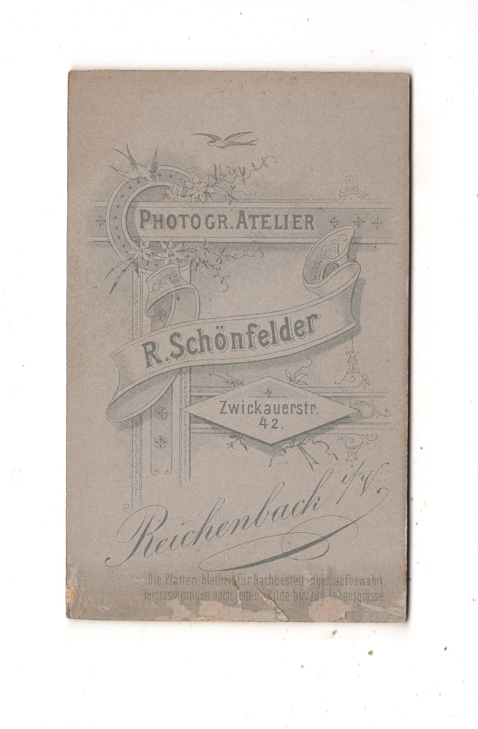 Fotografie Feine Dame - Reichenbach im Vogtland 1890er