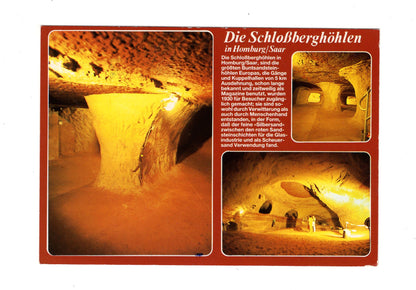 Ansichtskarte Die Schlossberghöhlen in Homburg / Saar