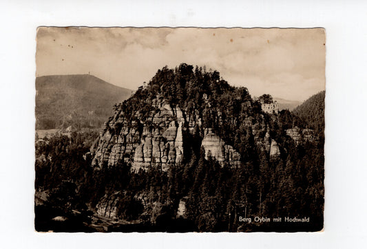 Ansichtskarte Zittauer Gebirge / Berg Oybin mit Hochwald