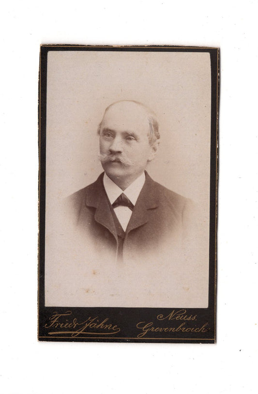 Fotografie Herrenportrait - Neuss / Grevenbroich 1880er / CDV C1-18