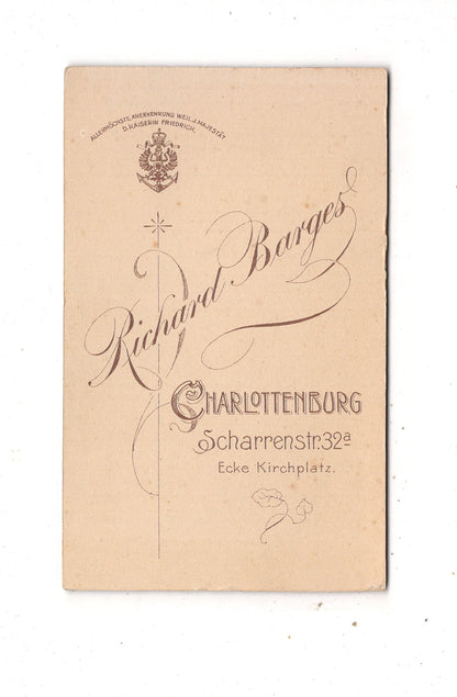 Fotografie Feine Dame mit kleinem Kind - Charlottenburg 1890er