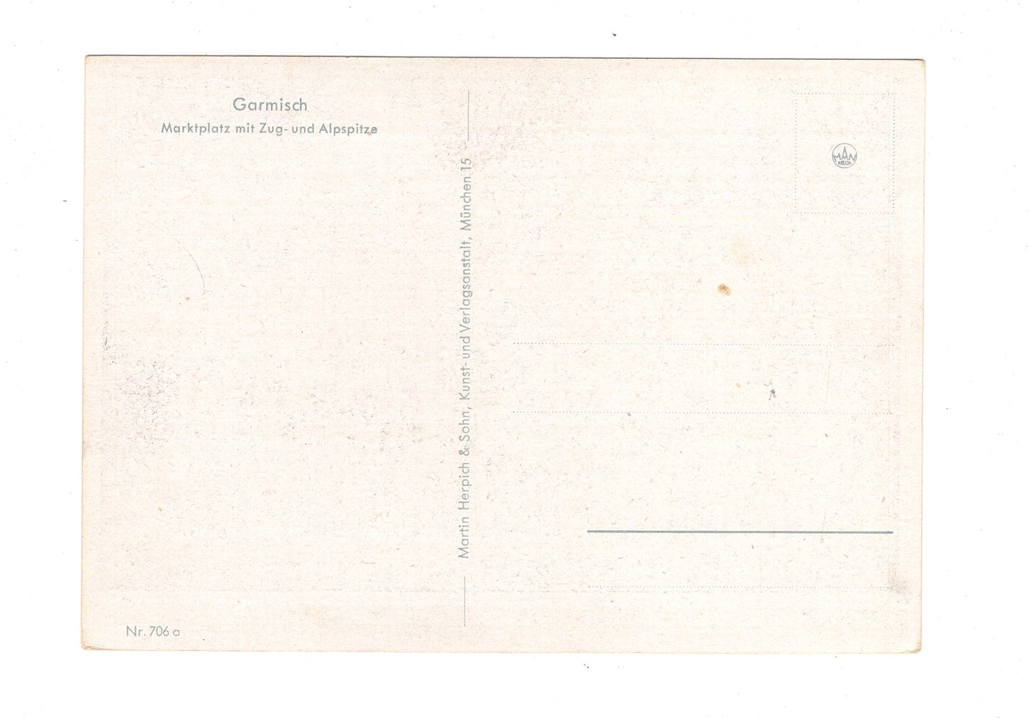 Ansichtskarte Garmisch / Marktplatz mit Alp- und Zugspitze / G1-54